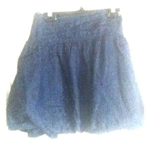 Denim Bubble Skirt