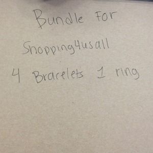 Bundle. 4 bracelets and 1 ring