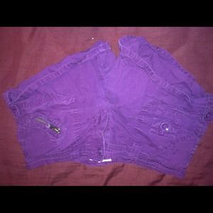 Purple shorts