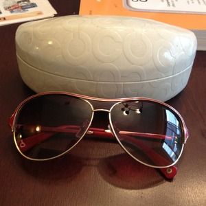 💯Authentic coach aviator sunglasses
