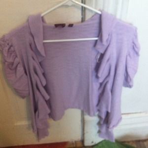 Purple cropped sweater