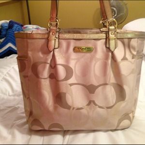 Beige authentic coach bag!