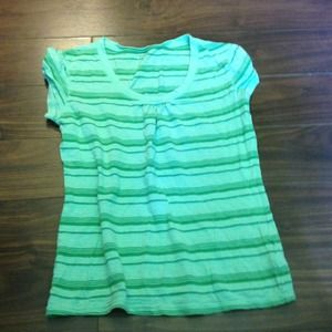 Striped green tee