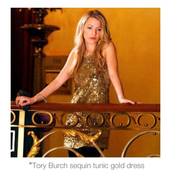 🚫SOLD ON EBAY🚫🎉HP 11/28🎉Tory Burch Gold Dress - Picture 3 of 3