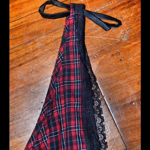 Red Plaid Top NEVER WORN!!! - Picture 3 of 3