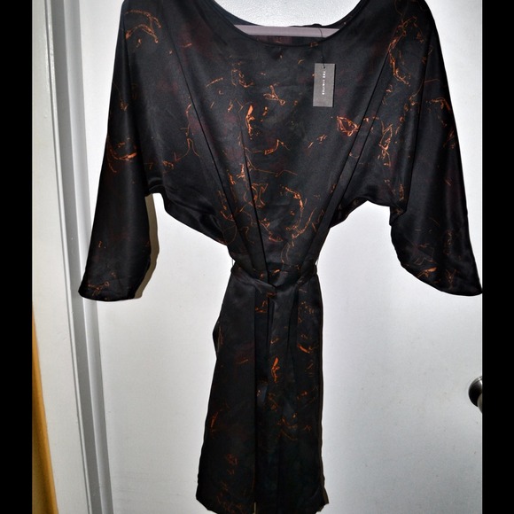 Brand New  Black Wrap Kimono Dress!!!