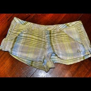 Short Yellow Plaid Shorts
