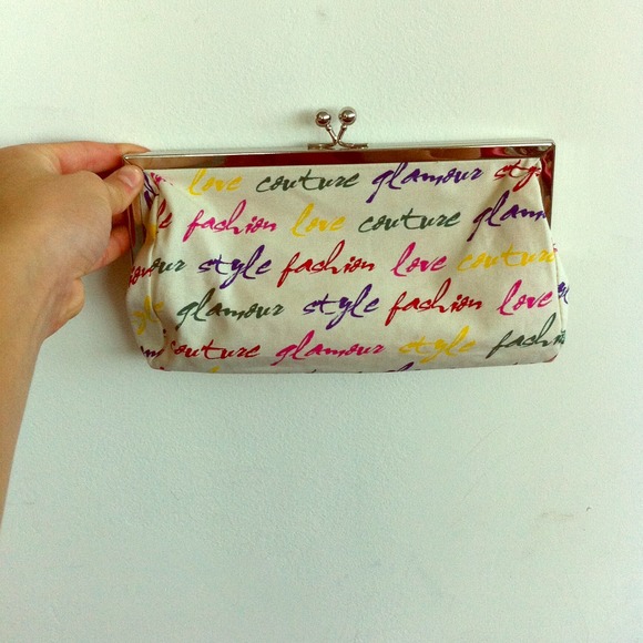 Glamorous Worded Clutch