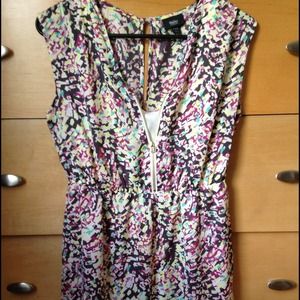 Geometric zip up dress