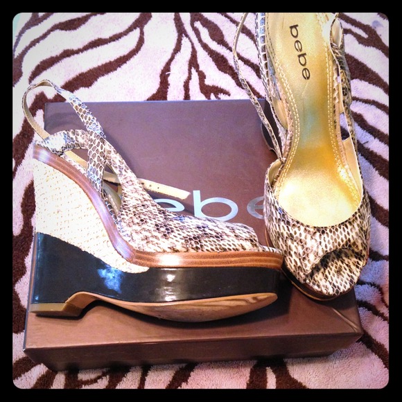 Shoes - Bebe platforms in great condition