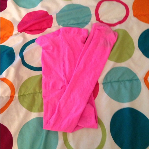 Neon pink tights