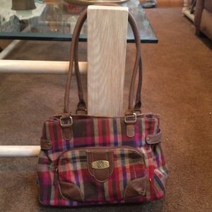 Colorful Plaid Purse