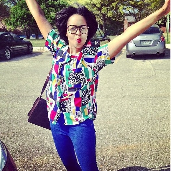 Groovy vintage button up shirt!