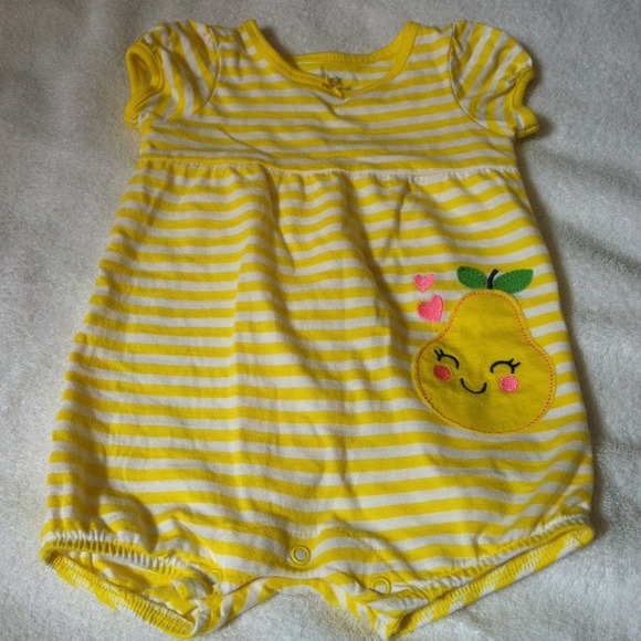 Yellow/white Romper - Picture 1 of 2
