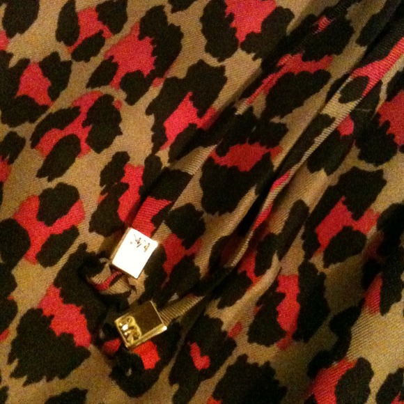 SOLD Michael Kors Hot Pink Leopard Silk Tunic - Picture 2 of 2