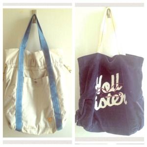 Hollister Tote Bag & American Eagle Bag Bundle