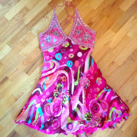 Ginger and Java beaded colorful dresses