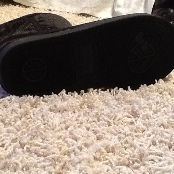 Black sequin justice boots size 4 - Picture 3 of 3