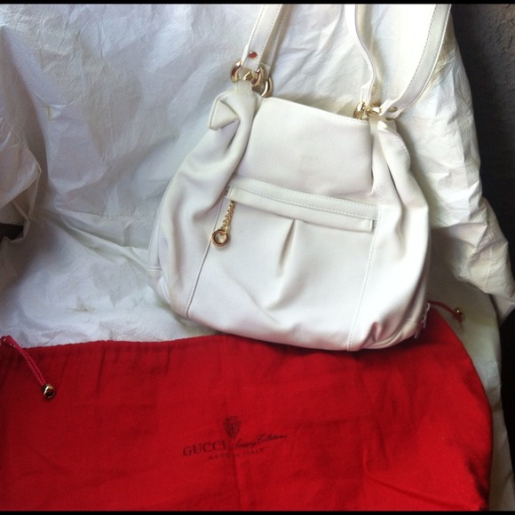 White leather Naturalizer purse