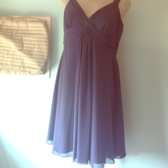 Navy blue beaded detail dress w/ matching wrap