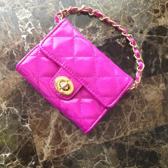 Betsy Johnson mini wallet with chain