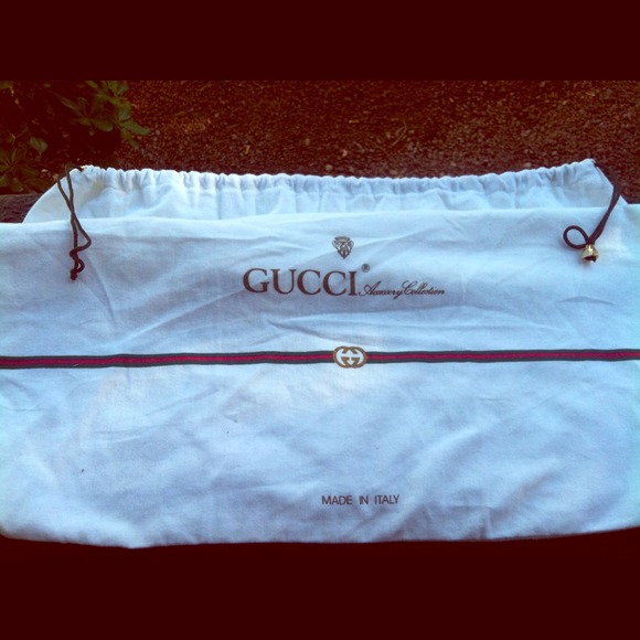 Gucci Dust bags. Red and white