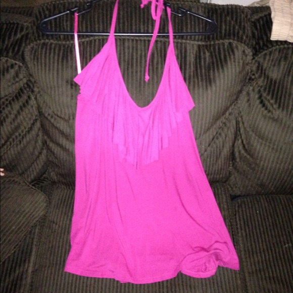 Fuchsia halter top - Picture 3 of 3