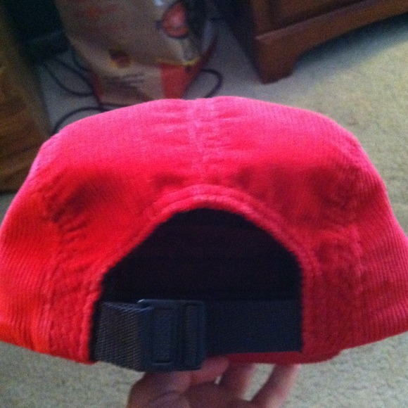 Supreme Corduroy Camp Cap Red - Picture 3 of 4