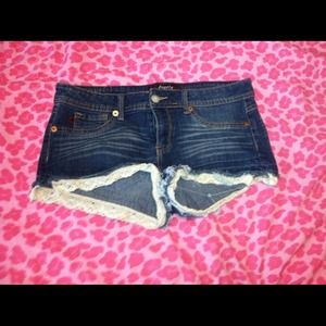 Lace shorts. Very cute