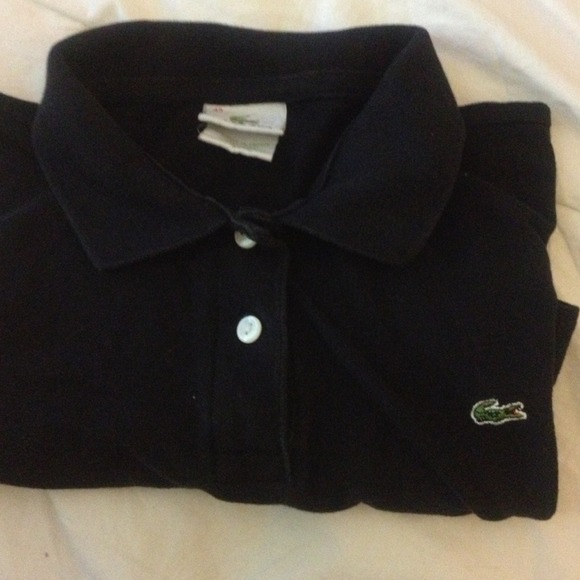 Lacoste black ladies polo 42