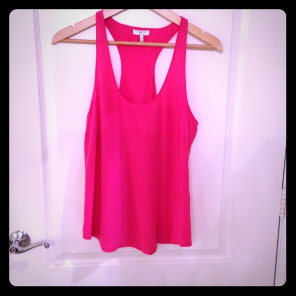 Joie pink silk top size medium