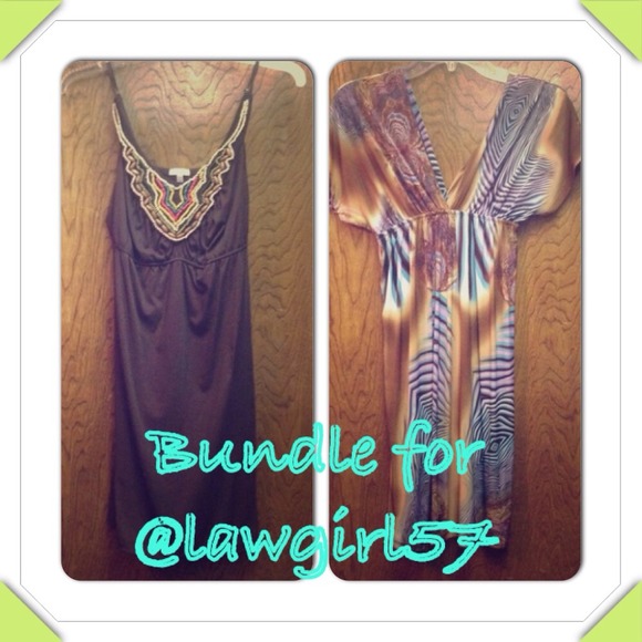 2 cute hardly worn dresses!