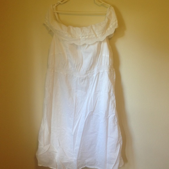 White off the shoulder dress