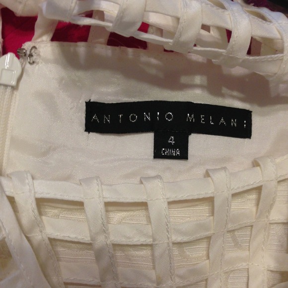 Antonio Melani white shift dress size 4 - Picture 2 of 3