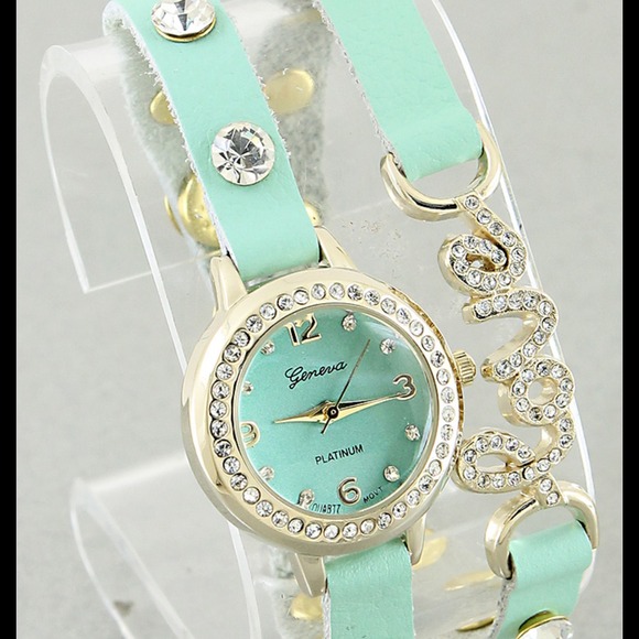 Jewelry - Mint Love Wrap Watch