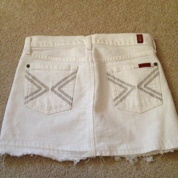 7 for all mankind denim skirt