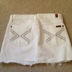 7 for all mankind denim skirt