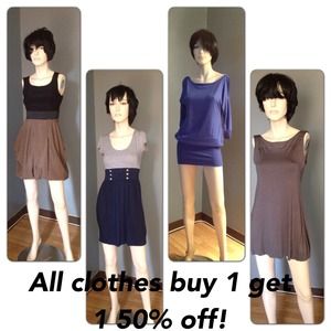 Sale! Buy one and second item is 50% off!