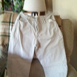 Womens khaki colored jeans