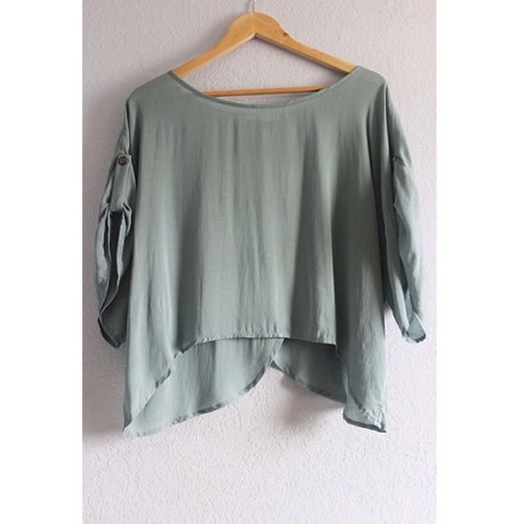 Lush green crop top