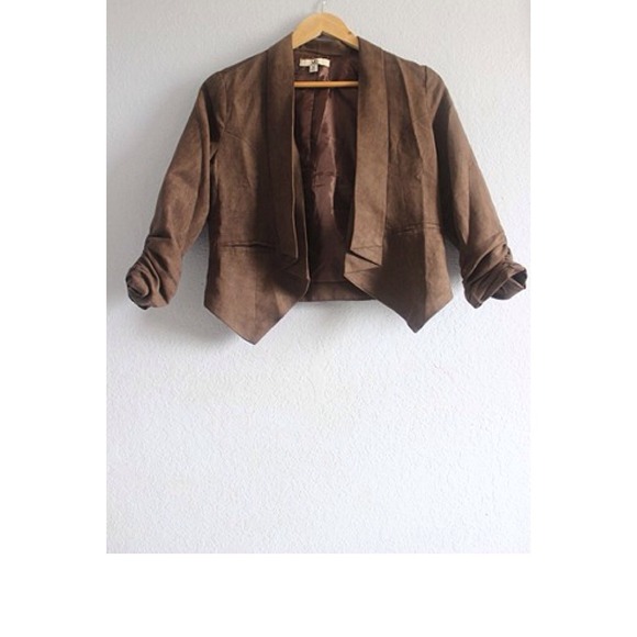 SOLD to  crystalcouch Brown crop jacket