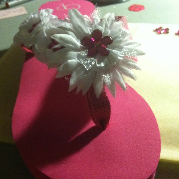 "Flipped" flops (hold for the bride)