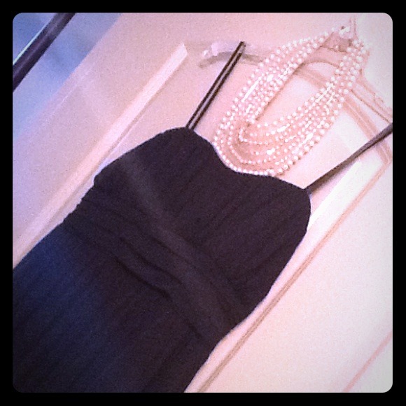 Pearl black strapless dress - Picture 1 of 1