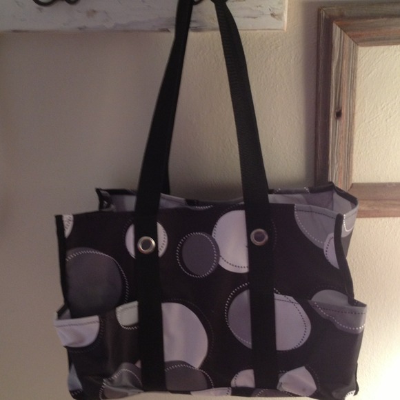 Black/grey/white Thirty one tote