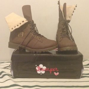 Brown Combat Boots