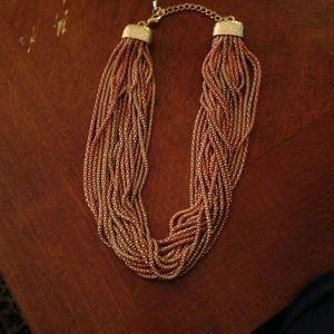 Coral multi strand necklace
