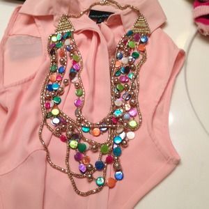 Multicolor and gold necklace