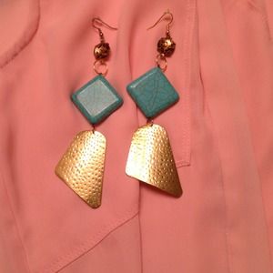 Gold earrings