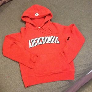 Cute red Abercrombie sweatshirt! Barely worn!