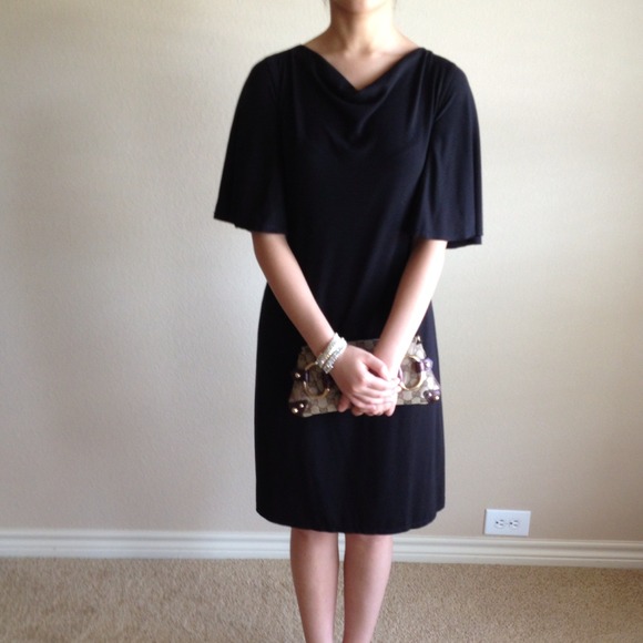 🚫Sold🚫Max Studio Black Cape Dress